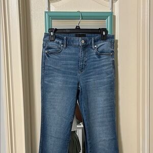 White House Black Market Blue Flare & Wide Leg Jeans